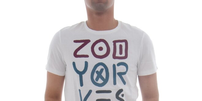 Pánské bílé tričko Zoo York s potiskem