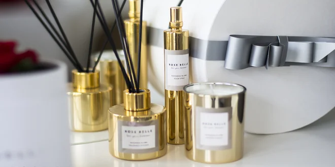 Elegantní a relaxační bytové vůně Rose Belle