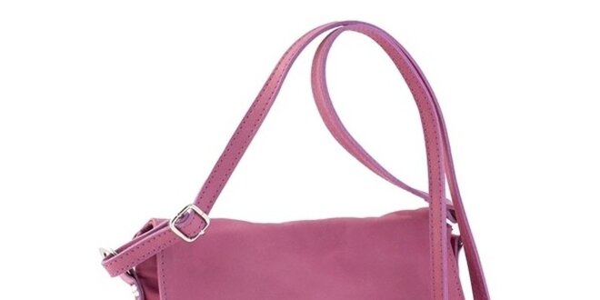 Dámská růžová kožená kabelka Ore 10