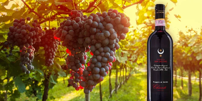 Toskánské víno Chianti z malého bio vinařství