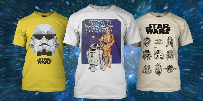 Trička a polštáře z oficiální kolekce Star Wars