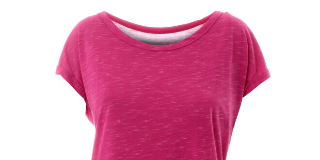 Dámské žíhané růžové tričko Lee Cooper