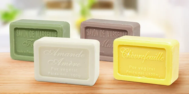 Jemná marseillská mýdla s bambuckým máslem