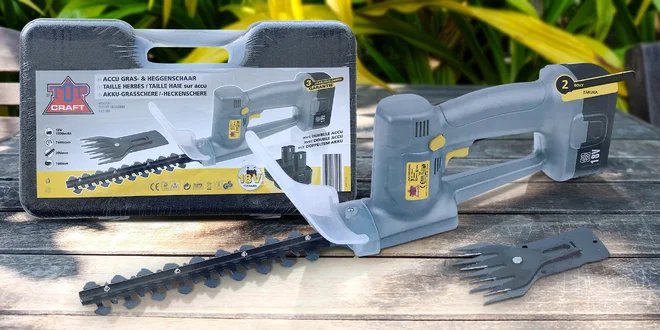 Top Craft aku nůžky na trávu a keře + 2 baterie