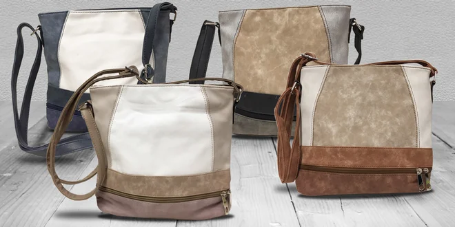 Crossbody kabelky s efektem broušené kůže