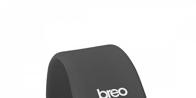 Dámské černé silikonové hodinky Breo Skin