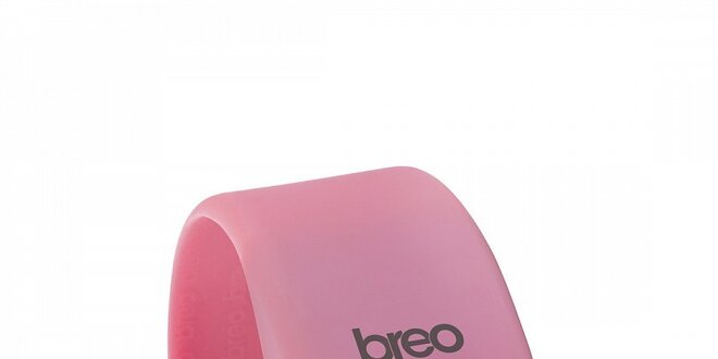 Růžové silikonové hodinky Breo Skin
