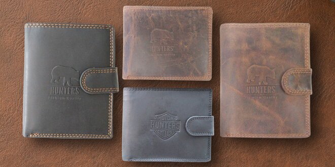 Pánské kožené peněženky Hunters