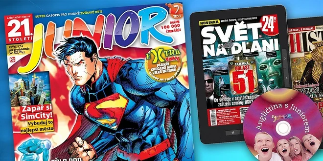 Roční předplatné časopisu 21. Století junior včetně 2 speciálů + skvělé dárky
