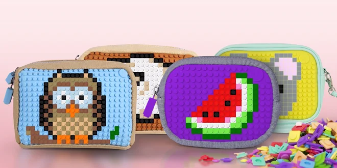 Zavazadla, která si ozdobíte obrázkem z pixelů