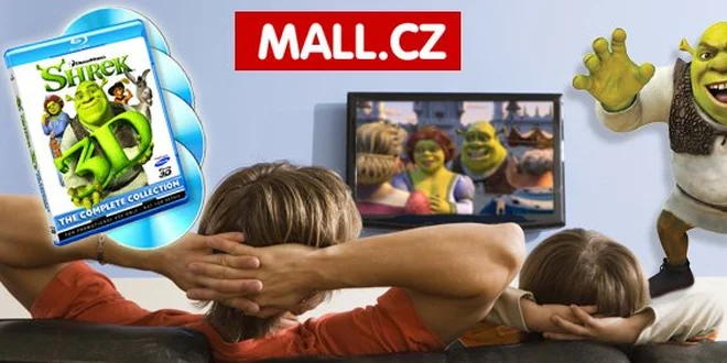 150 Kč za slevový kupón v hodnotě 1500 Kč na kolekci 4 filmů o Shrekovi.
