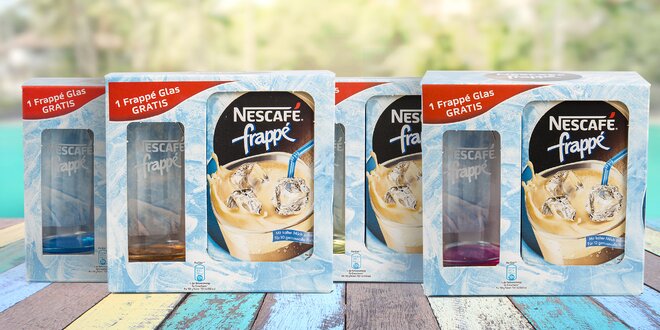 Ledová káva Nescafé frappé se sklenicí zdarma