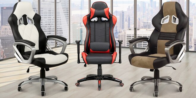 Designové kancelářské židle ve třech designech