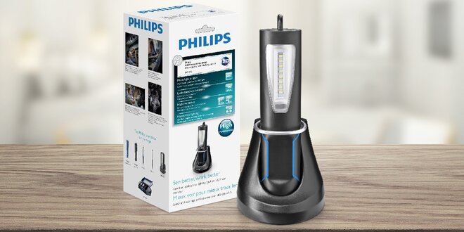 Pracovní dobíjecí LED lampa Philips s dokovací stanicí