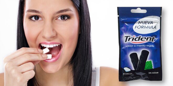 Žvýkačky Trident s příchutí lékořice a máty