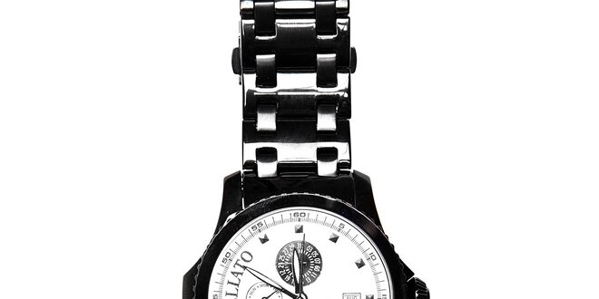 Pánské černé ocelové hodinky Morellato