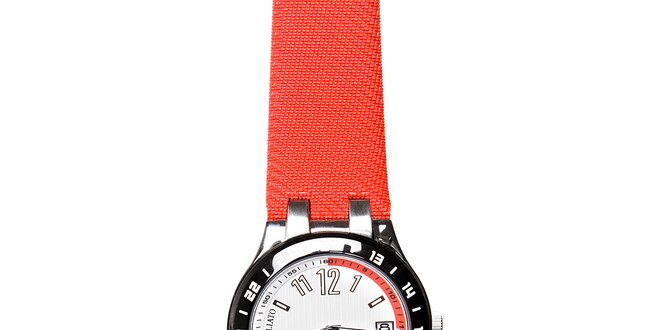 Pánské hodinky Morellato s červeným pryžovým páskem