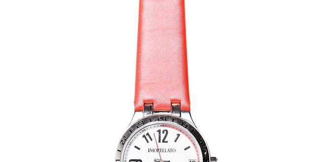 Dámské hodinky Morellato s červeným pryžovým páskem
