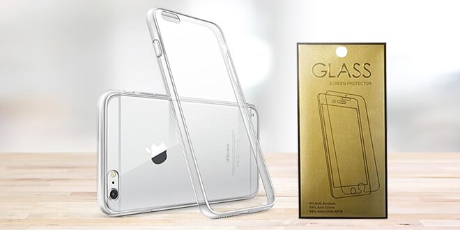 Tvrzené sklo a silikonové pouzdro na 22 telefonů