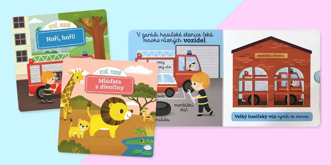 Zábavné posuvné a pohyblivé knihy pro nejmenší