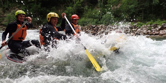 Půldenní rafting na rakouské řece Salza