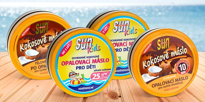 Opalovací másla Vivaco pro rychlé zhnědnutí