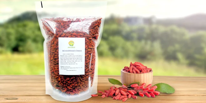 Zázračná kustovnice čínská: 1 kg goji v prvotřídní BIO kvalitě