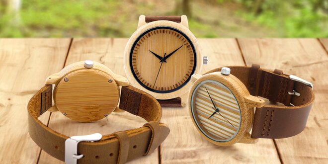 Designové dřevěné hodinky Bobo Bird