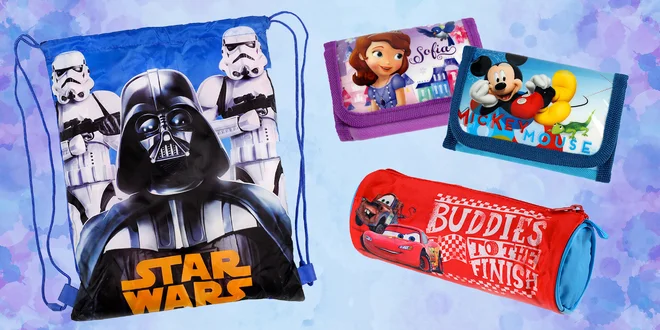 Penály, peněženky a vaky s motivy Disney