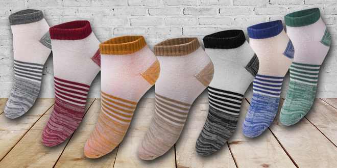 12 párů pánských nebo dámských bavlněných ponožek