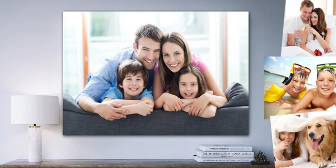 Velké fotografie o rozměru 60×40 nebo 90×60 cm