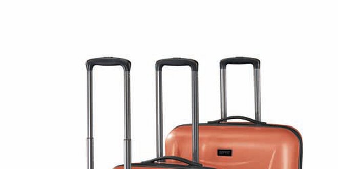 Sada tří oranžových kufrů Esprit