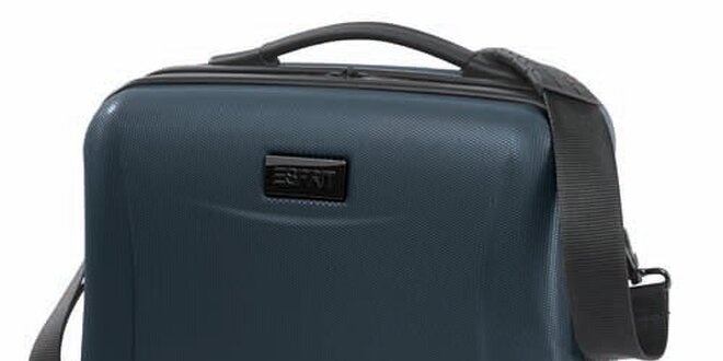 Ocelově šedý kosmetický kufřík Esprit