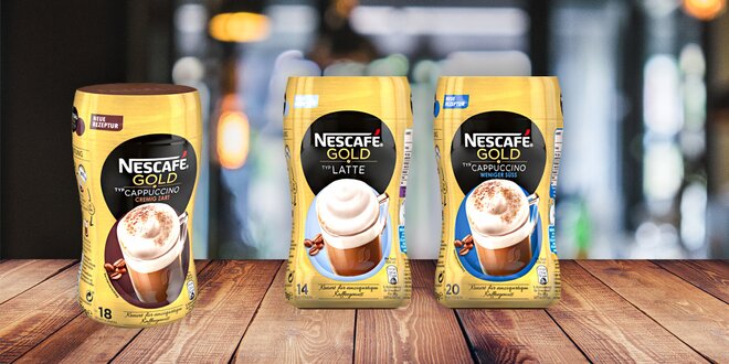 Lahodné instantní kávy Nescafé Gold