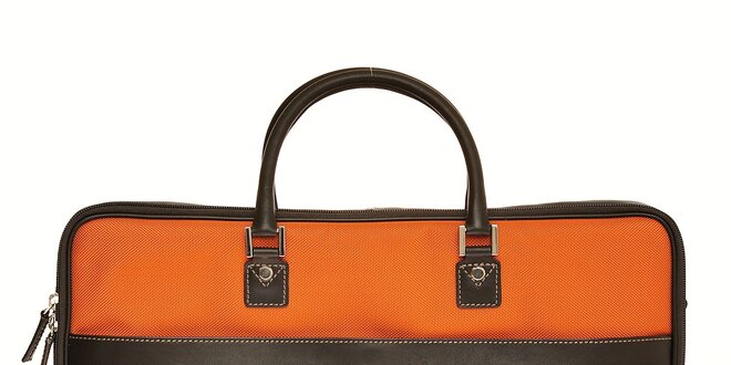 Oranžový textilní kufřík Tavecchi