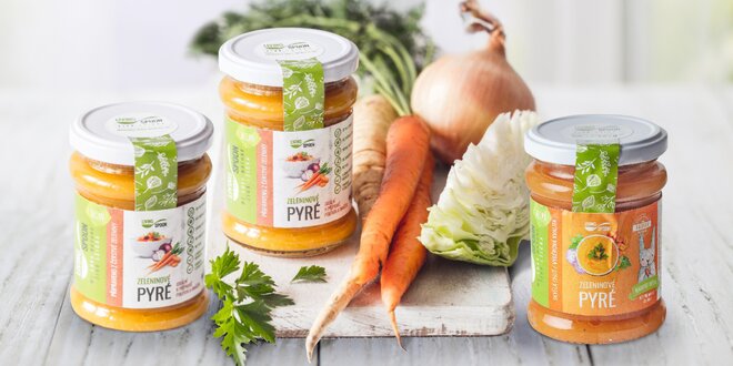 Zeleninové pyré plné vitamínů od českého výrobce