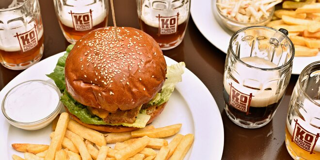 Burgery a degustace piv v minipivovaru Kolčavka