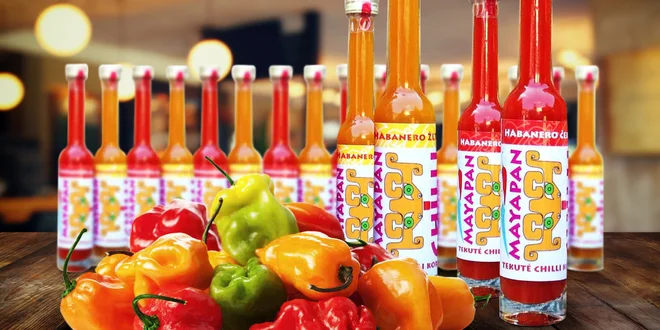 100% šťáva z chilli papriček odrůdy Habanero