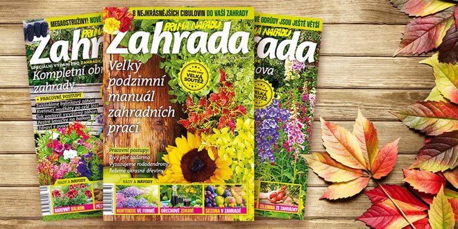 Roční předplatné časopisu Zahrada prima nápadů