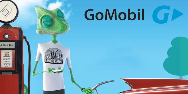 Předplacenka GoMobil s přednabitým kreditem 200 Kč