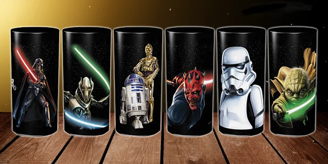 Nechť vás provází síla: sada sklenic Star Wars