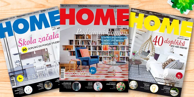 Předplatné časopisu Home byt/dům/styl/zahrada