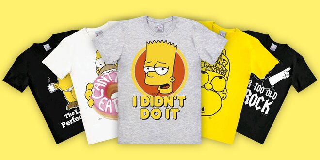 Simpsonovi: pánská trička z oficiální kolekce