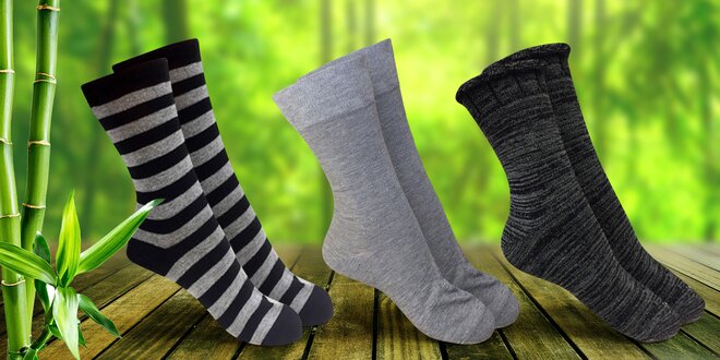Velký výběr bambusových ponožek