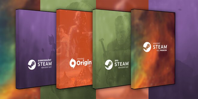 Náhodné Steam a Origin klíče pro PC hry různých žánrů