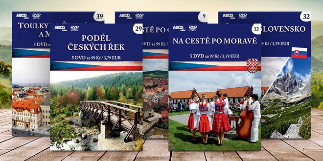 Kolekce 5 DVD: Krásy Čech, Moravy a Slezka