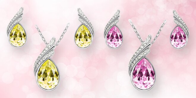 Elegantní sada šperků s rakouskými krystaly