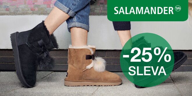 25% sleva na obuv a kabelky ze Salamanderu