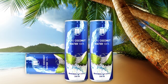 100% přírodní kokosová voda - zdravé osvěžení