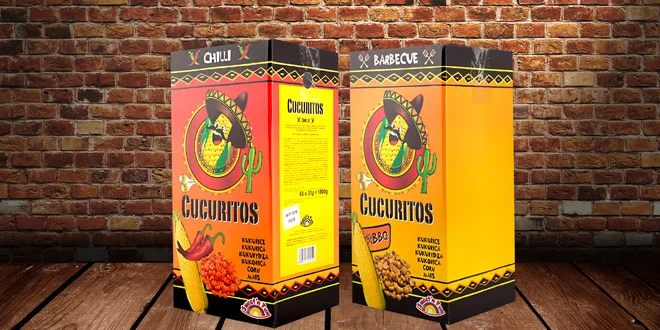 Velké balení křupavé pražené kukuřice Cucuritos